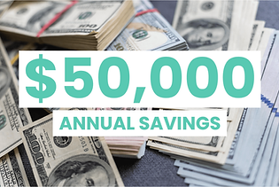 $50k annual savings